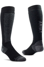 2021 Ariat Tek Merino Socks 10037886 - Black / Grey