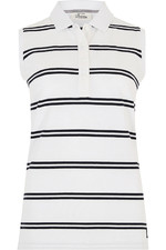 2021 Dubarry Womens Mohill Sleeveless Polo T-shirt 4017 - White