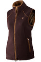 2022 Harkila Womens Sandhem Fleece Waistcoat 120109830 - Dark Port Melange