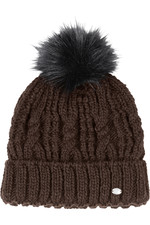 2021 Pikeur Faux Fur Bobble Hat 8845 - Dark Coffee