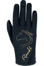 2022 Roeckl Junior Tryon Riding Glove 3307-006 - Black / Gold