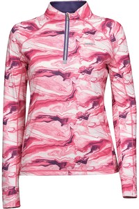 2022 Weatherbeeta Womens Ruby Printed Long Sleeve Top 100934 - Pink Swirl / Marble