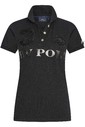 2023 Hv Polo Damen Favouritas Eq Poloshirt 403390002 - Schwarz Metallic