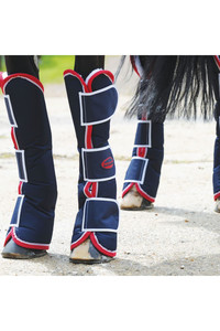 2023 Weatherbeeta Wide Tab Long Travel Boots 187112 - Navy / Red / White