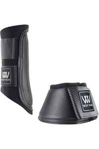 2023 Woof Wear Club Brushing Boots & Pro Overreach Boots Bundle WB0003,WB0051 - Black