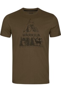 2024 Harkila Mens Nature Short Sleeve T-Shirt 1022800290014 - Willow Green