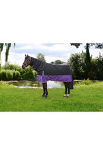 2021 Hy Equestrian Stormx Original 200 Turnout Rug With Detachable Neck Cover 2549 - Black / Purple