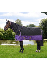Hy Equestrian Stormx Original 200g Detach-A-Neck Turnout Rug - Black / Purple