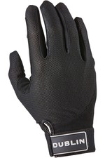 2022 Dublin Mesh Panel Riding Gloves 1007087002 - Black
