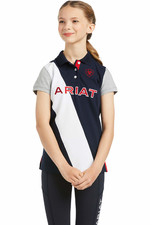 2022 Ariat Junior Taryn Short Sleeve Polo 10039376 - Team