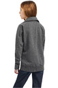 2022 Ariat Junior Team Logo Full Zip Fleece Top 10041370 - Charcoal Grey