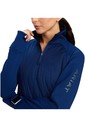 2022 Ariat Damen Venture 1/2 Zip Sweatshirt 10041396 - Estate Blue