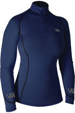 2023 Woof Wear Womens Performance Riding Shirt & Close Contact Saddle Pad Bundle WA0001WS0007 - Navy