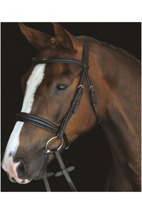 2022 Collegiate Mono Crown Padded Raised Cavesson Bridle 80088 - Brown