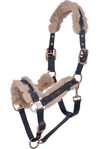 2023 HV Polo Welmoed Shine Headcollar 1601093452 - Navy