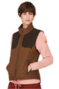 Aigle Womens Luyne LD Hunting Inspired Padded Gilet Brown