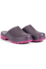 Aigle Taden Womens Ultra-Light Clogs Aubergine / Dahlia