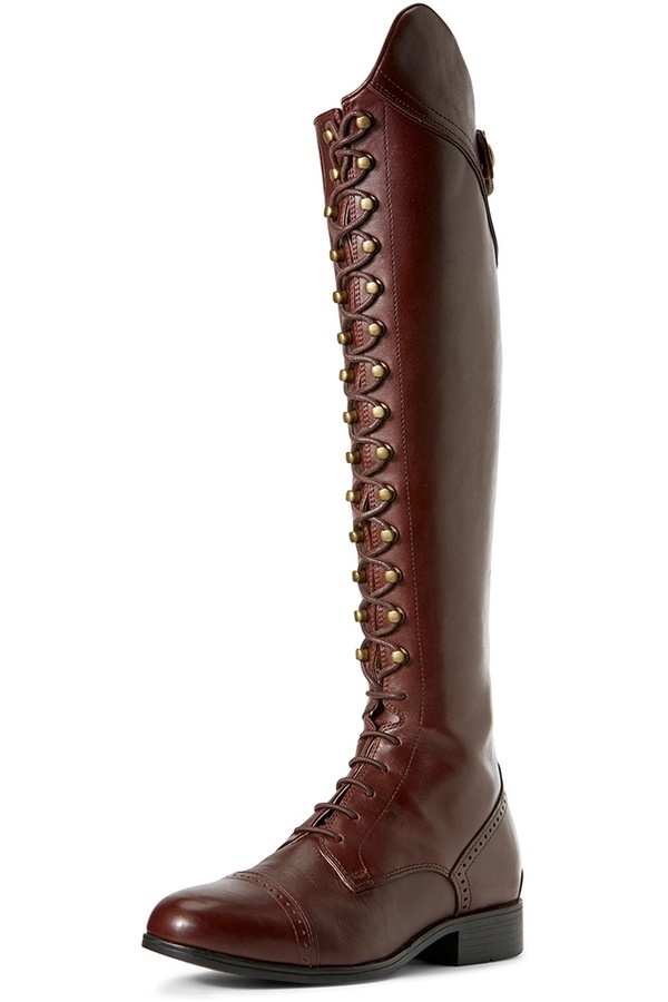 Ariat Womens Capriole Long Riding Boots Mahogany 10027346 | The Drillshed