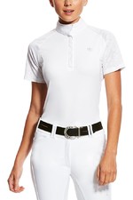 Ariat Womens Marquis Vent Show Short Sleeve Shirt White Volte
