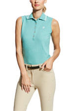 Ariat Womens Prix Sleeveless Polo Cold Plunge