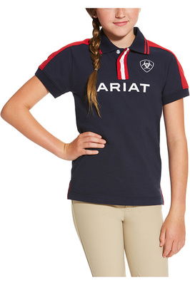 Ariat Childrens New Team Polo Navy Ariat