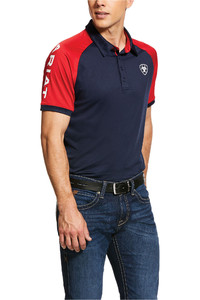 Ariat Mens Team 3.0 Polo Shirt 10030355 - Navy