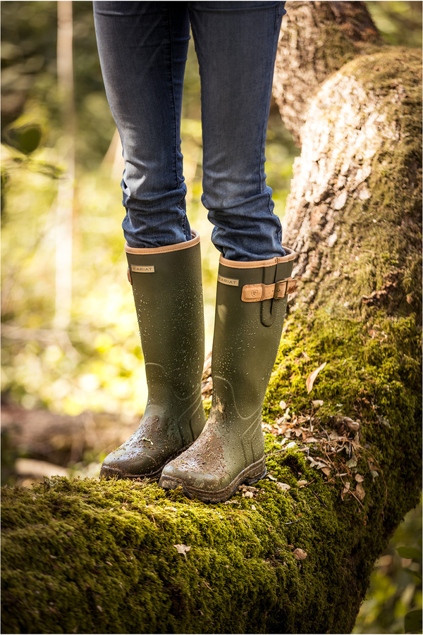 Ariat Womens Burford Wellies - Olive Green | boots | The Drillshed