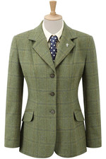 Caldene Womens Competition Jacket Southwold Tweed Check Green