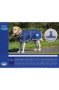 Weatherbeeta Comfitec Premier Free Duo Delux Dog Coat Parka - Dark Blue / Grey / White