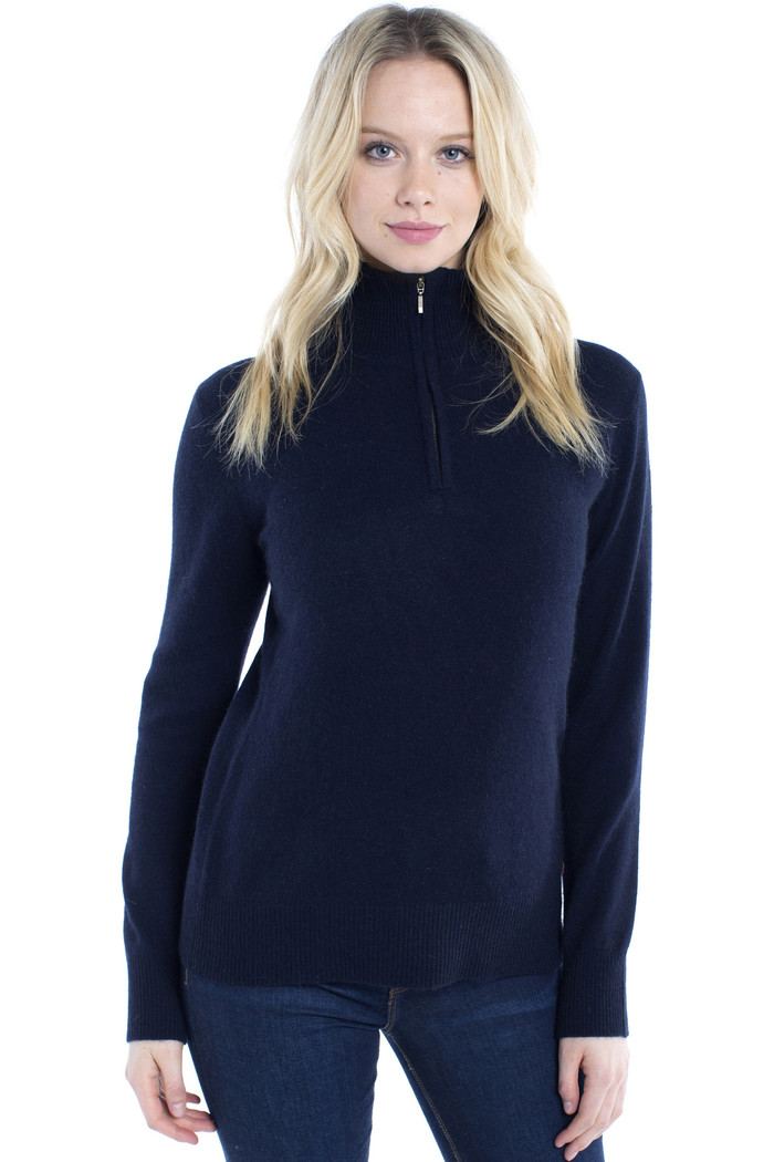 half zip up jumper womens