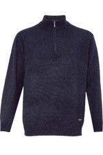 Dubarry Mens Mullen Half Zip Crew Sweater Navy
