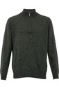 Dubarry Mens Mullen Half Zip Crew Sweater Olive