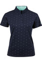 Dublin Womens Marine Short Sleeve Polo T-Shirt Navy