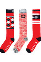 Dublin Womens Socks 3 Pack 1004094010 - Racing Red