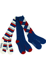 Dublin Womens Socks 3 Pack 31003 - Navy / Red / White