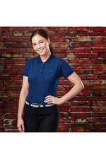 Dublin Womens Ara Short Sleeve Polo T-Shirt Navy