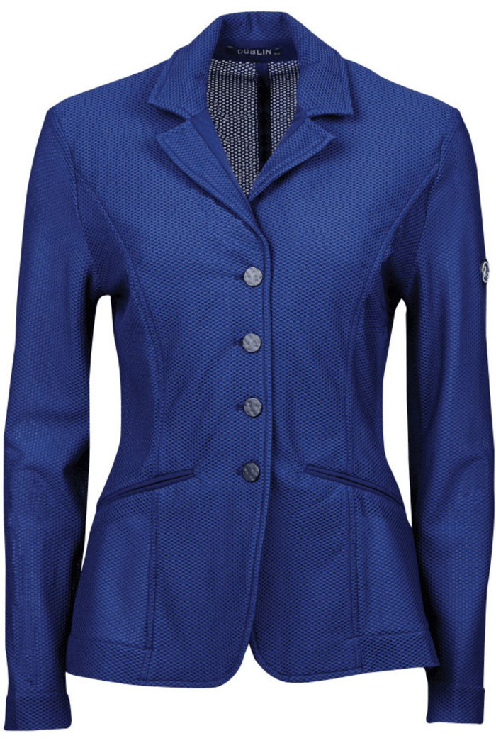 Dublin Womens Hanna Mesh Tailored Riding Jacket II Navy 100354801
