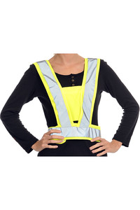 Equisafety Childrens Reflective Hi Vis Adjustable Body Harness Yellow