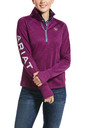 Ariat Womens Tek Team 1/2 Zip Sweatshirt - Imperial Violet Heather
