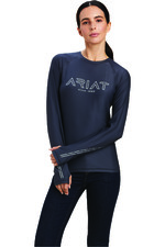 2022 Ariat Womens Lumina Long Sleeve Top 10041256 - Ebony