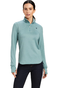2022 Ariat Womens Gridwork 1/4 Zip Baselayer 10041291 - Arctic