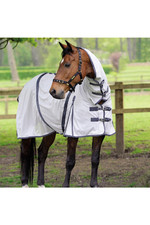 Masta Fly Rug Zing Mesh with Fixed Neck Silver