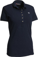Ariat Womens Prix 2.0 Short Sleeve Polo Navy 10030396