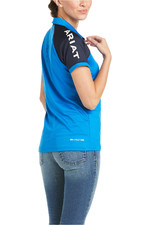 Ariat Womens Team 3.0 Short Sleeve Polo Imperial Blue 10034999