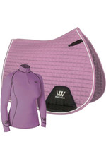 2022 Woof Wear Full Size GP Saddle Cloth & Performance Riding Shirt Bundle - Lilac