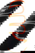 orange brushing boots