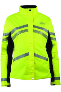 Weatherbeeta Adults Reflective Heavy Padded Waterproof Jacket Hi Vis Yellow 1005272
