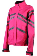 Weatherbeeta Reflective Lightweight Waterproof Jacket Hi Vis Pink 1005267