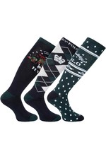2022 HV Polo Womens Prancer Socks 3-pack 205493454 - Navy