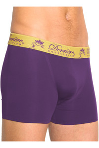 Derriere Equestrian Mens Bonded Padded Shorty Purple
